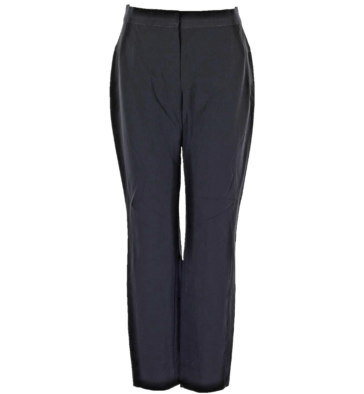 Lafayette 148 New York Black Slim Ankle Pants Back Vent Slimming Medium