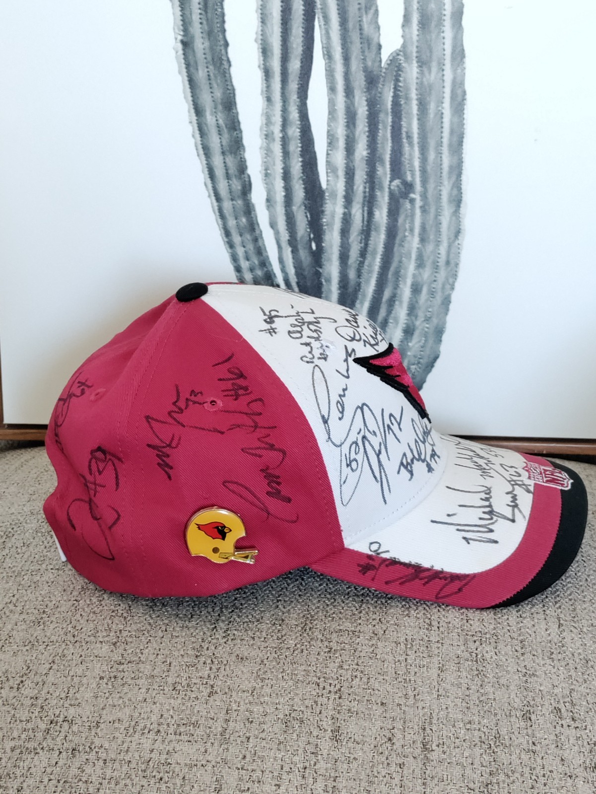 Arizona Cardinals, NFL, Team Signed Hat, Autographed Cap, Vintage NFL Memorabila
