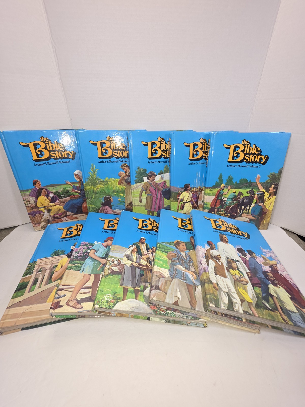 Vintage 1981/83 The Bible Story Complete Book Set Volumes 1-10 Hardcover 