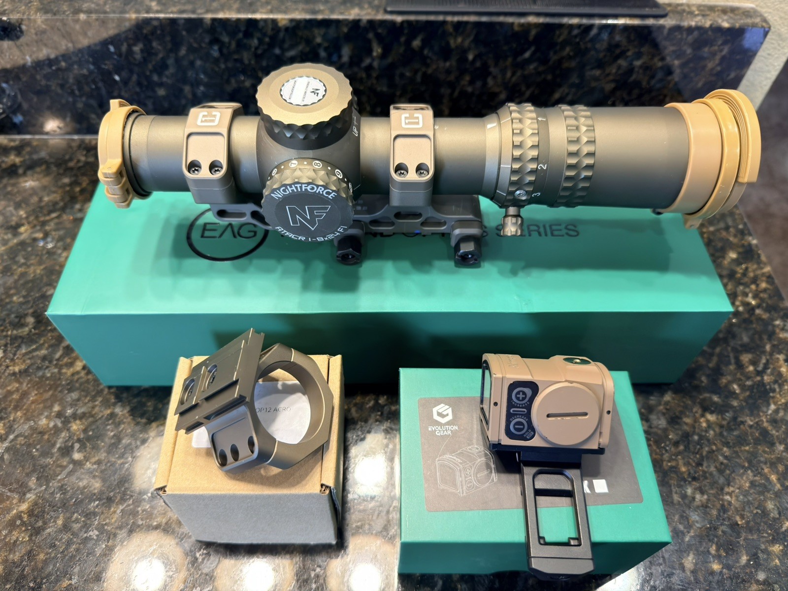 EvolutionGear NF Style ATACR 1-8X24mm Short Optics F1 scope EvolutionGear NF Style ATACR 1-8X24mm Short Optics F1 scope