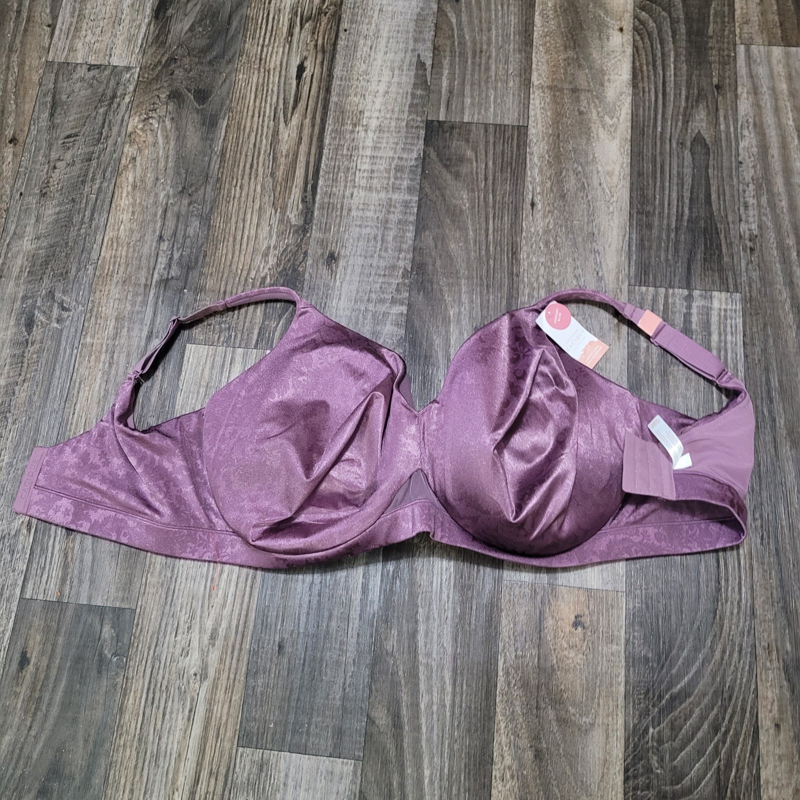 Cacique Unlined Bra Size 44J Purple Adj Straps Cacique Unlined Bra Size 44J Purple Adj Straps