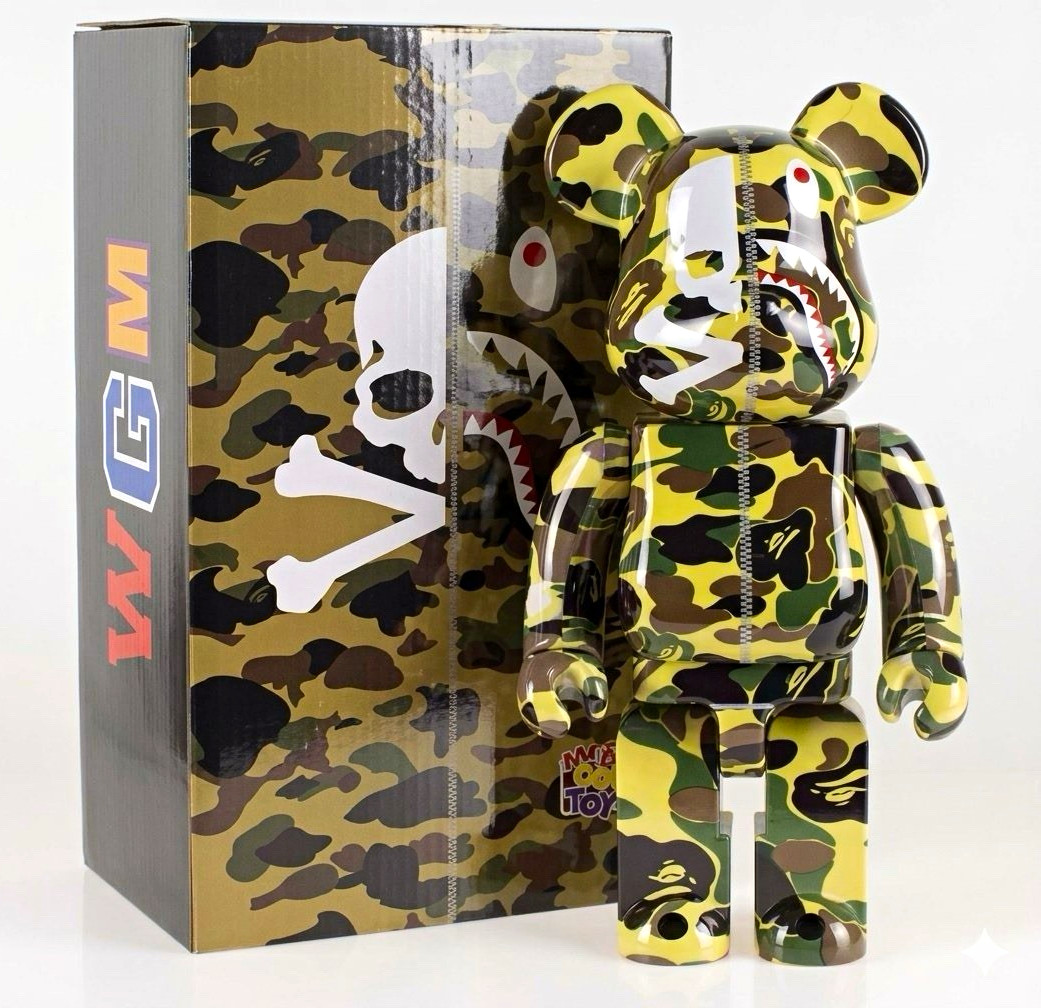 Medicom Toy Be@rbrick Camo Collaboration Multicolor Vinyl Figure w/ Box Medicom Toy Be@rbrick Camo Collaboration Multicolor Vinyl Figure w/ Box