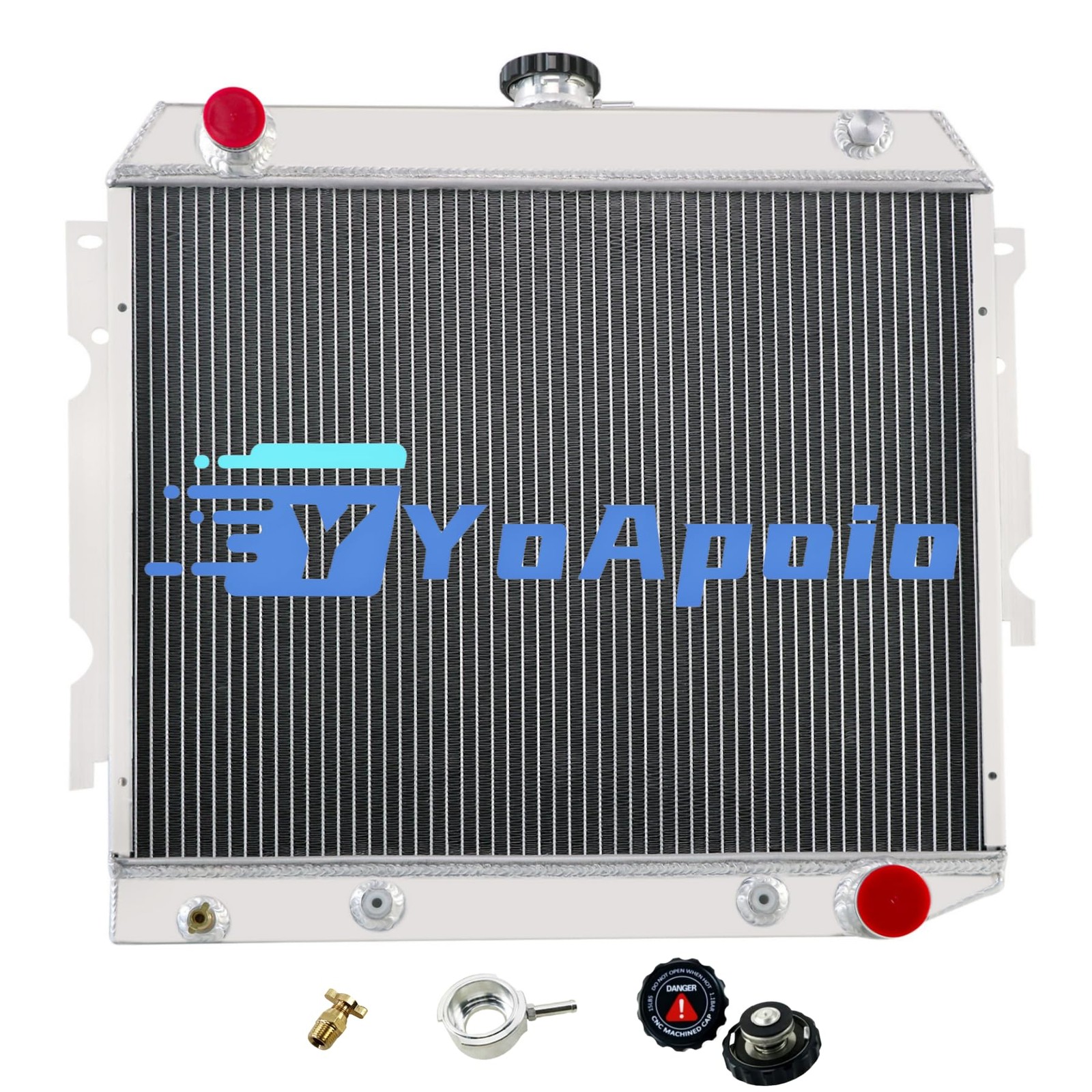3 Row Aluminum Radiator for Dodge Challenger Plymouth Barracuda 1968 1974 V8