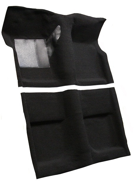 ACC 65-68 MUSTANG CONVERTIBLE BLACK LOOP MOLDED CARPET W/ PADDING