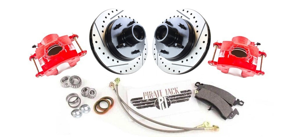 1982-88 G Body Monte Carlo Camaro Red Calipers Front Wheel Kit