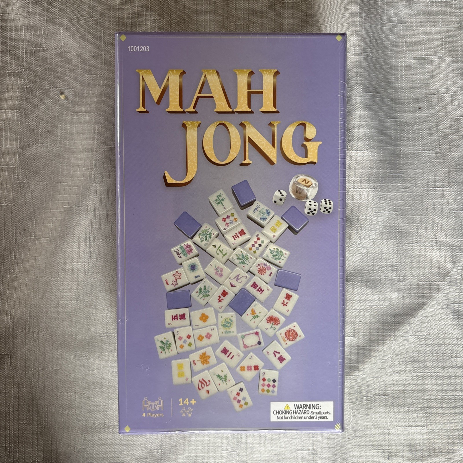 NEW Hobby Lobby Purple American Mahjong Set 152 Carved Tiles SEALED New Box