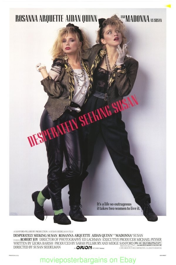 DESPERATELY SEEKING SUSAN MOVIE POSTER Original 27x41 Rolled N.Mint  - MADONNA