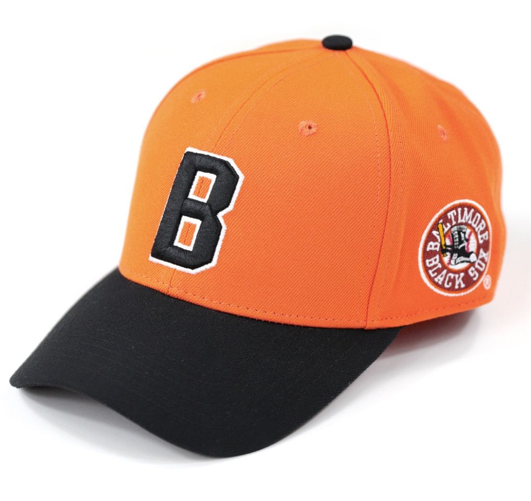 NLBM Negro Leagues M46 Baltimore Black Sox Legacy Cap Orange
