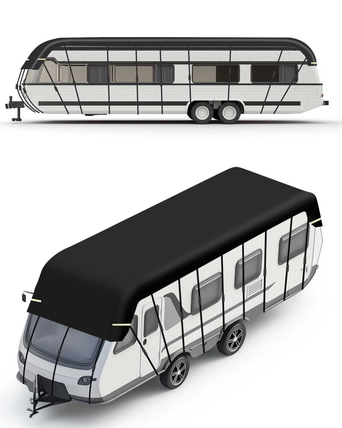 RV Cover Roof Heavy Duty Waterproof 32ft for Travel Trailers Trucks Motorhome