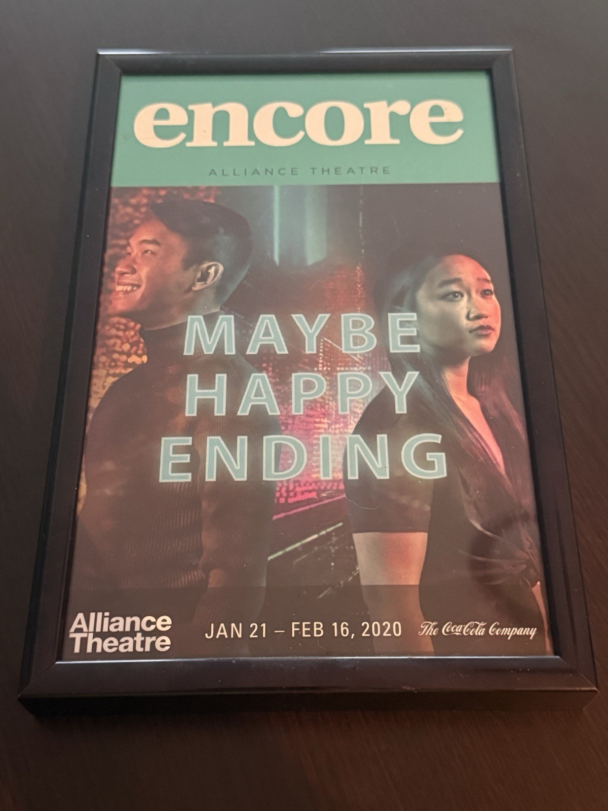 Maybe Happy Ending 2020 PreBroaday Playbill w/Frame Maybe Happy Ending 2020 PreBroaday Playbill w/Frame