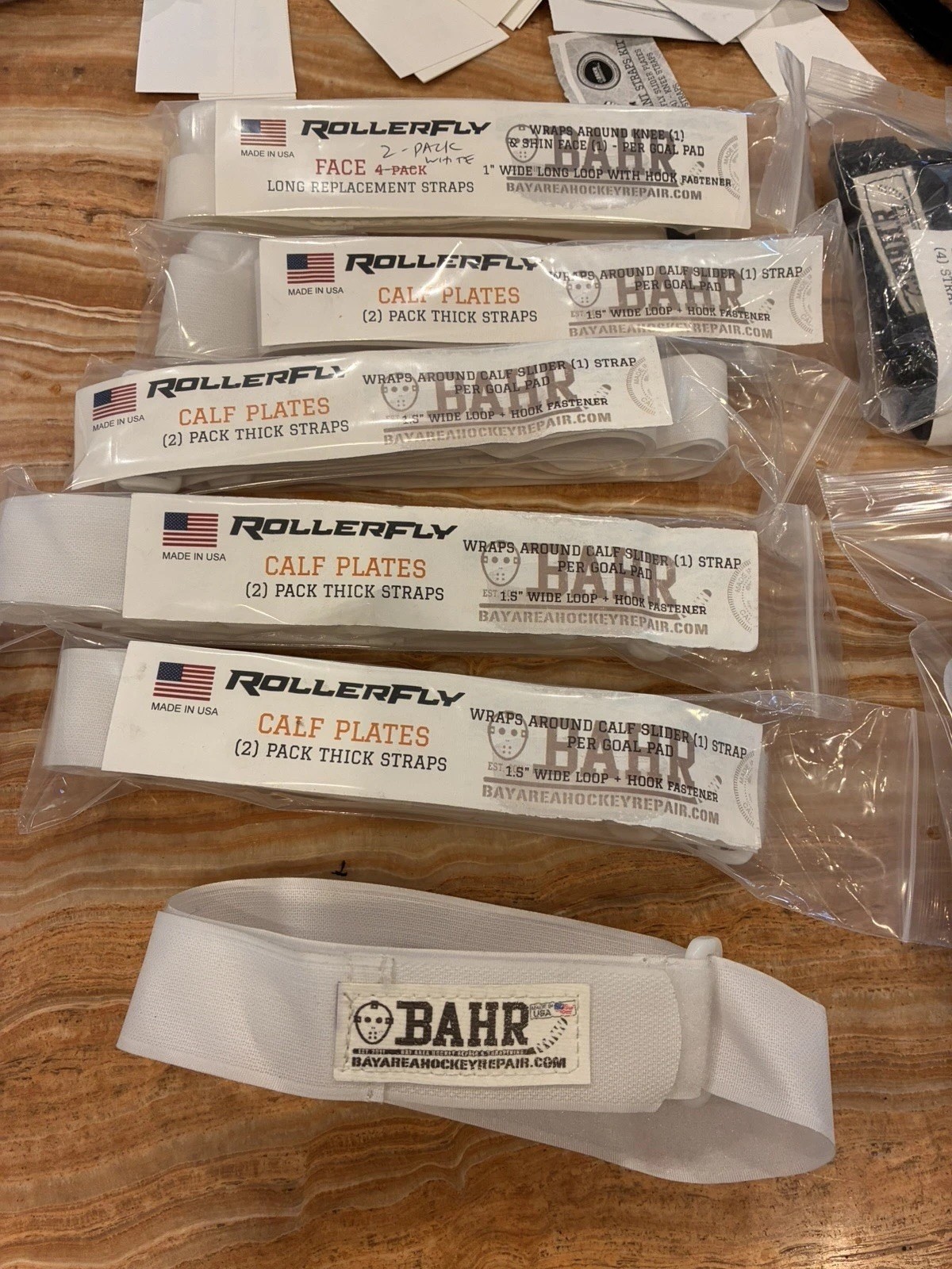 Rollerfly ™️ CALF Playes Straps Replacement [ PAIR 33” Hook /Loop ] Inline Goal