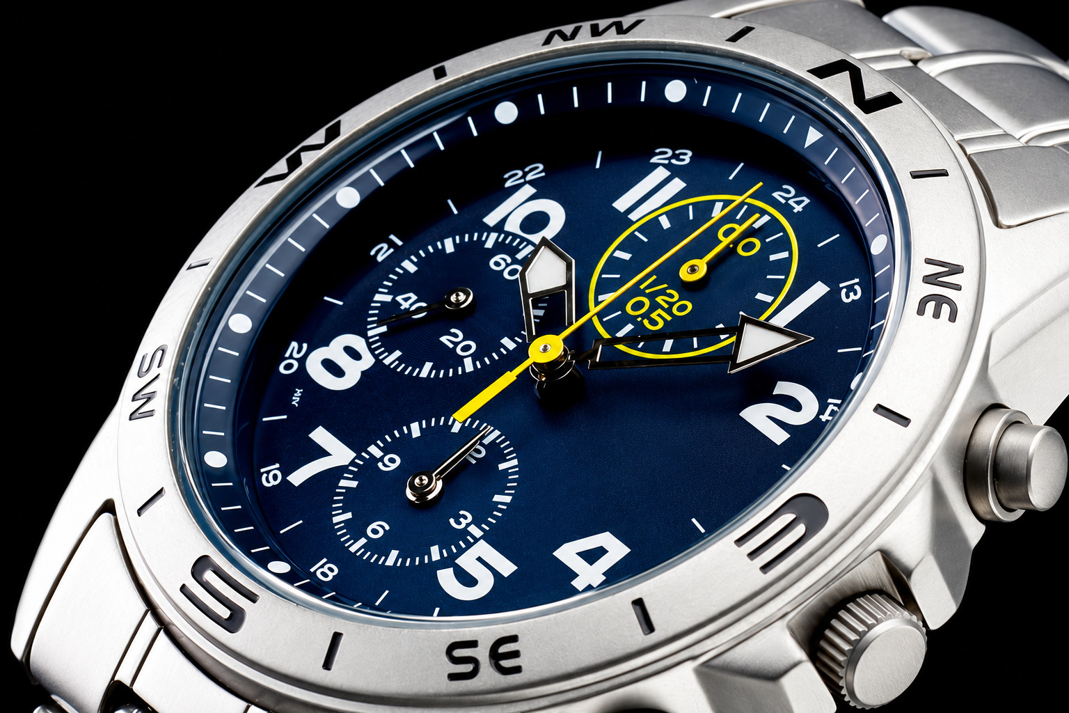 SEIKO SND379P1 Chronograph Blue Dial Men\'s Watch New 100% Authentic