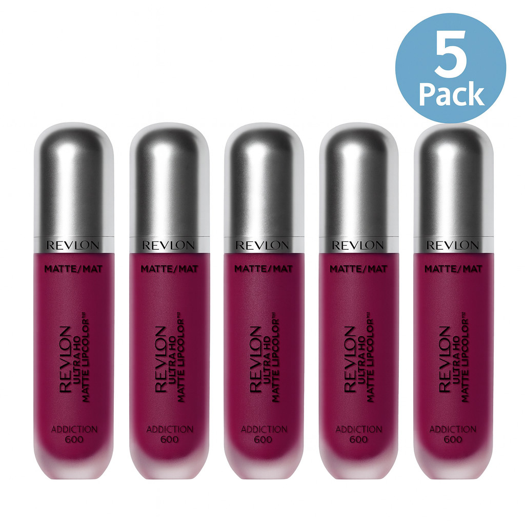 Revlon Ultra HD Matte Lipcolor Addiction 0.2 oz 5 Pack New Revlon Ultra HD Matte Lipcolor Addiction 0.2 oz 5 Pack New