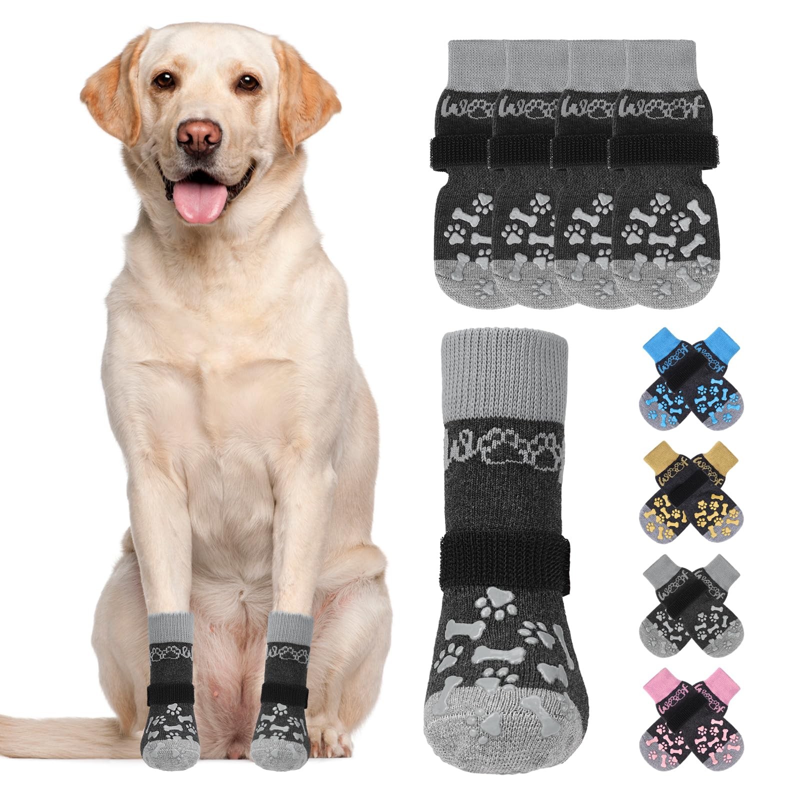 KOOLTAIL Dog Socks Shoes for Hot Pavement to Prevent Licking Paws, Winter Dog Bo