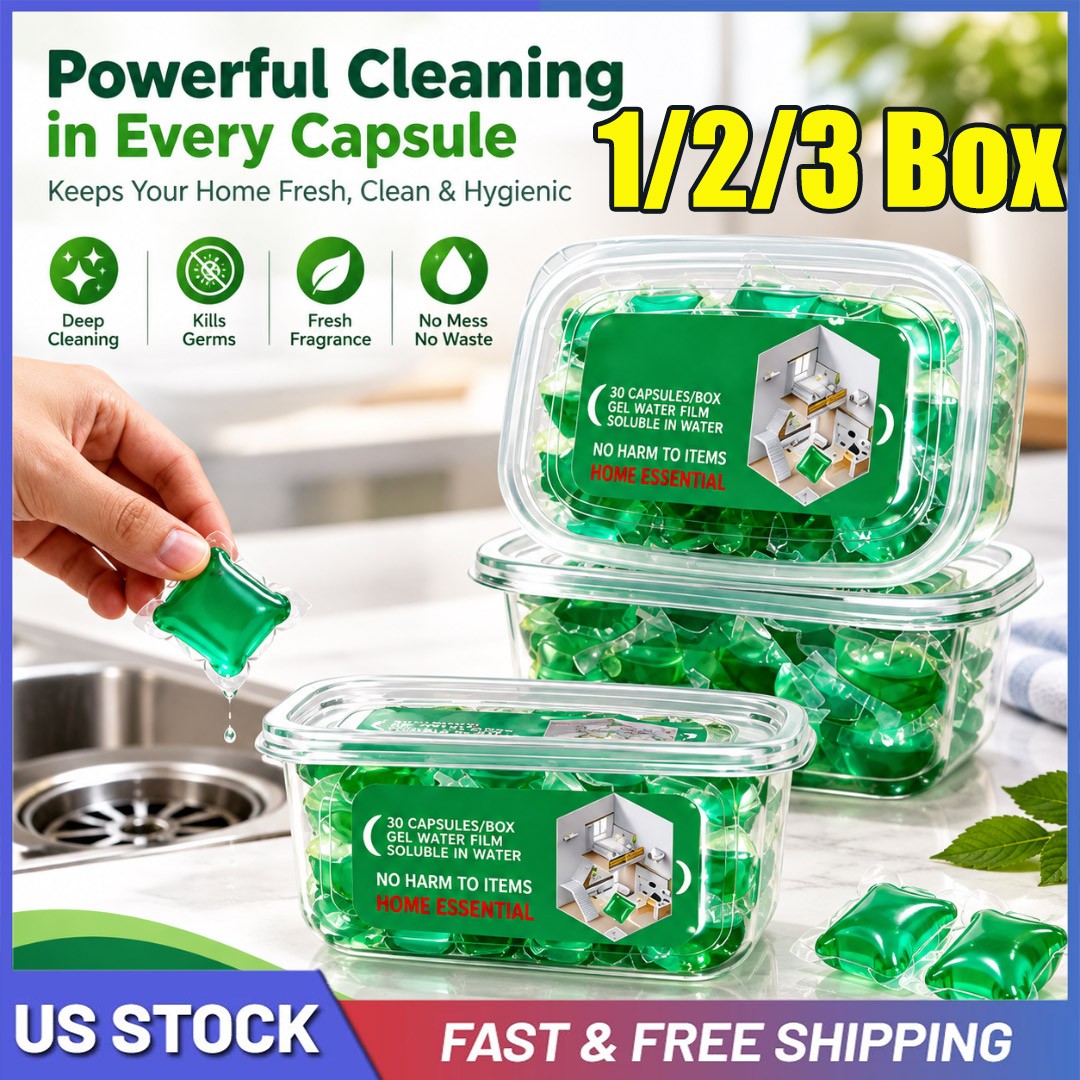 Bio-Enzyme Drain Deodorizer Capsules, Drain Odor Eliminator Pods,30/60/90PCS