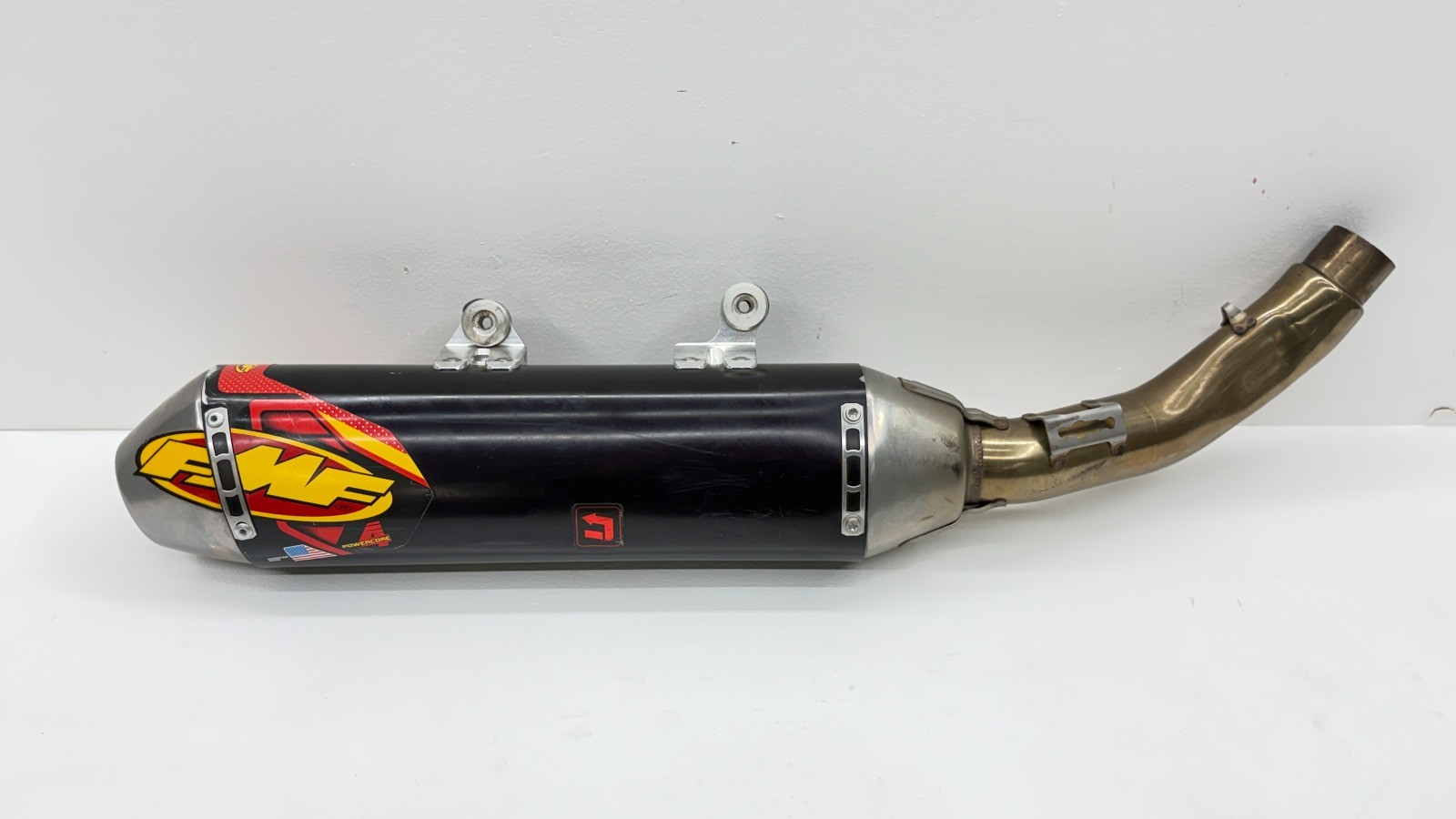 2022 GasGas MC450F FMF Exhaust Muffler Silencer Slip On Pipe Assembly Dirt Bike