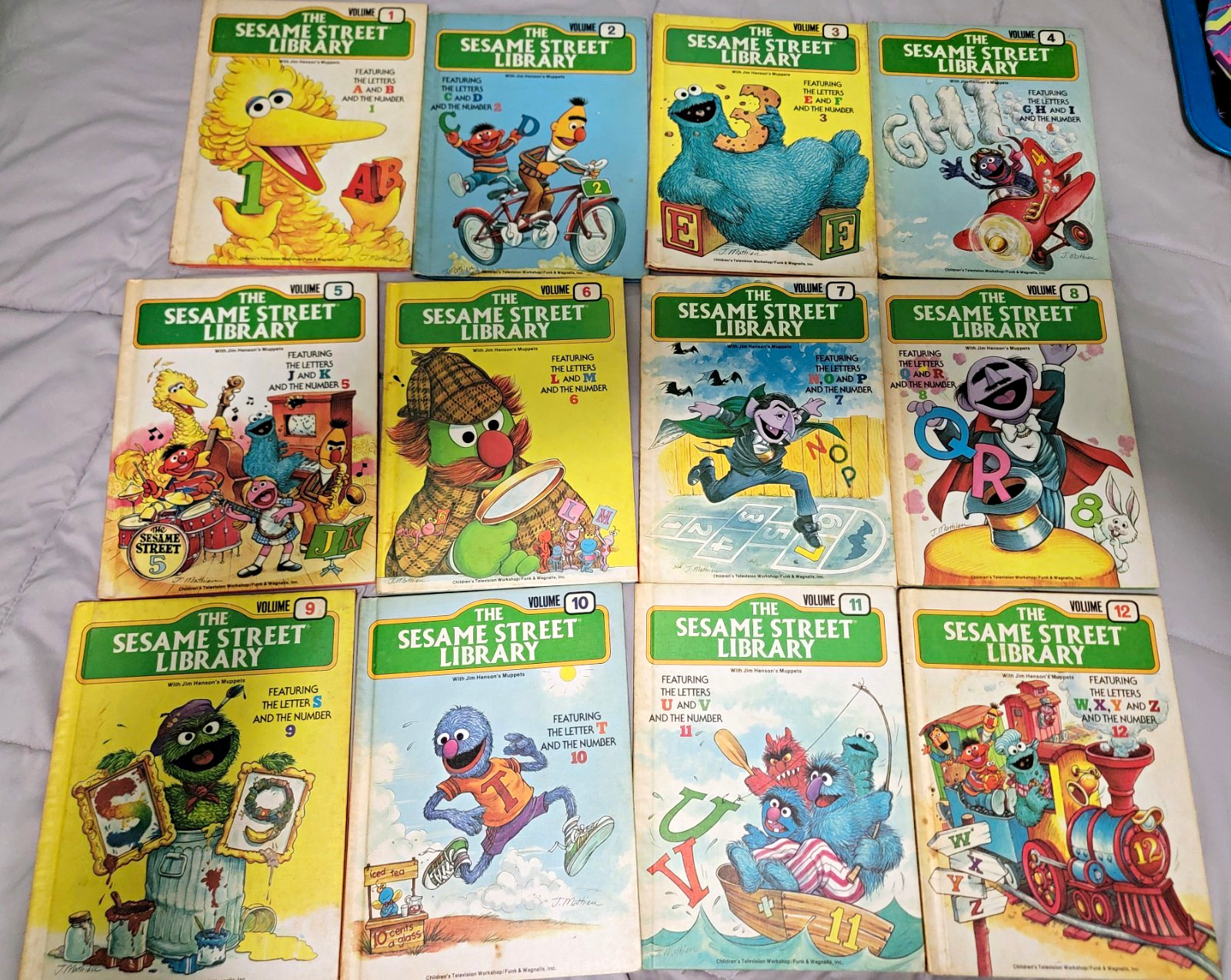 Vintage 1978-79 Volumes 1-12 The Sesame Street Library Hardcover Funk & Wagnalls Vintage 1978-79 Volumes 1-12 The Sesame Street Library Hardcover Funk & Wagnalls