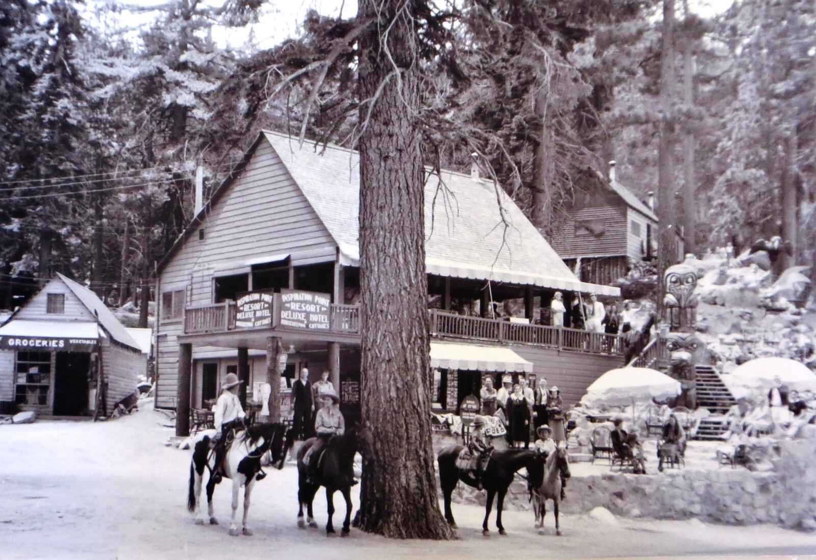 Original Vintage Photo; The Lake Tahoe Area \