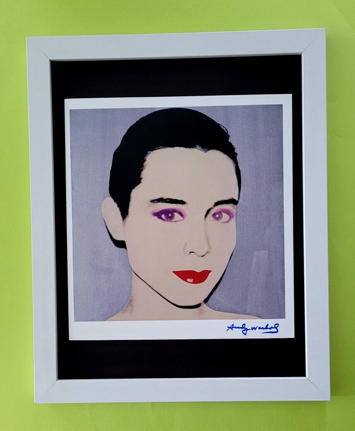 ANDY WARHOL + 1984 SIGNED + TINA CHOW + POP ART MOUNTED & FRAMED BUY NOW ANDY WARHOL + 1984 SIGNED + TINA CHOW + POP ART MOUNTED & FRAMED BUY NOW