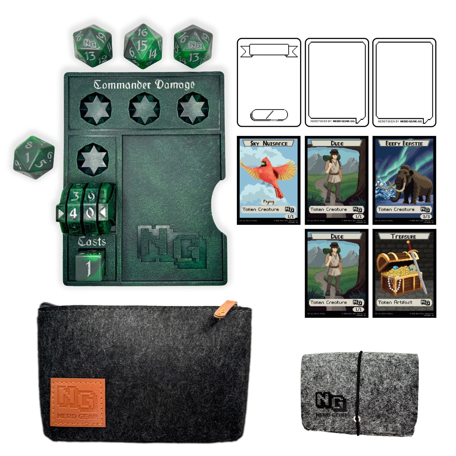 Ultimate MTG Commander Essentials Kit - Accessory Set for EDH, Health Counter, D