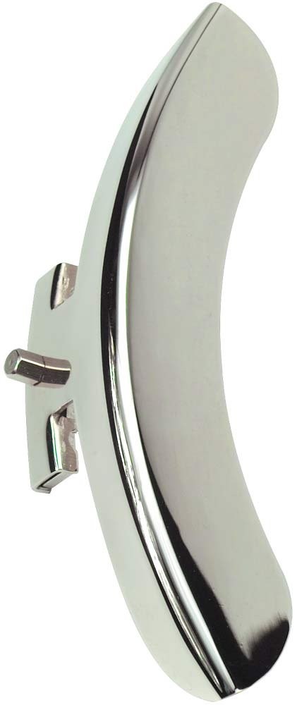P-104 1930\'s-Style Single-Leg Armrest - Nickel-Plated Brass