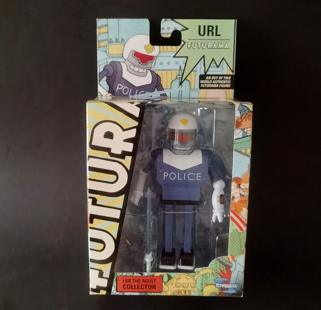 Futurama URL Police PVC Figure Toynami 15Cm