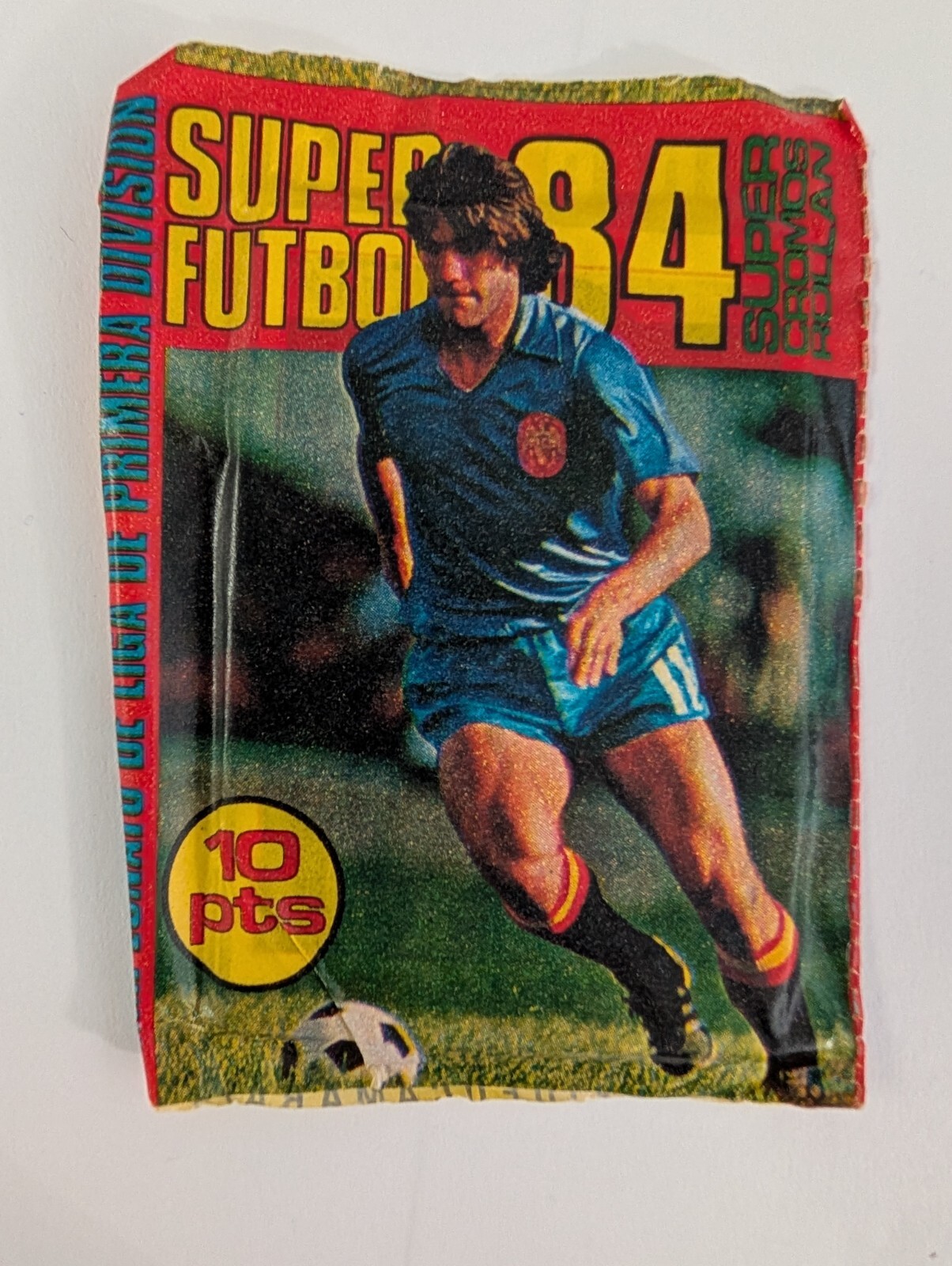 1984-85 Cromos M Rollan Super Futbol Unopened Pack (possible MARADONA)
