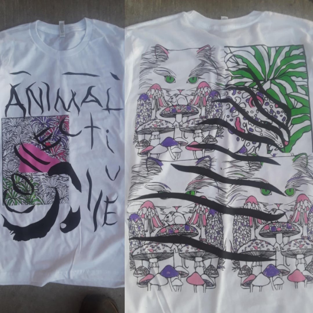 Hot Animal Collective Men\'s 2 Sides T-Shirt Cotton TP1127