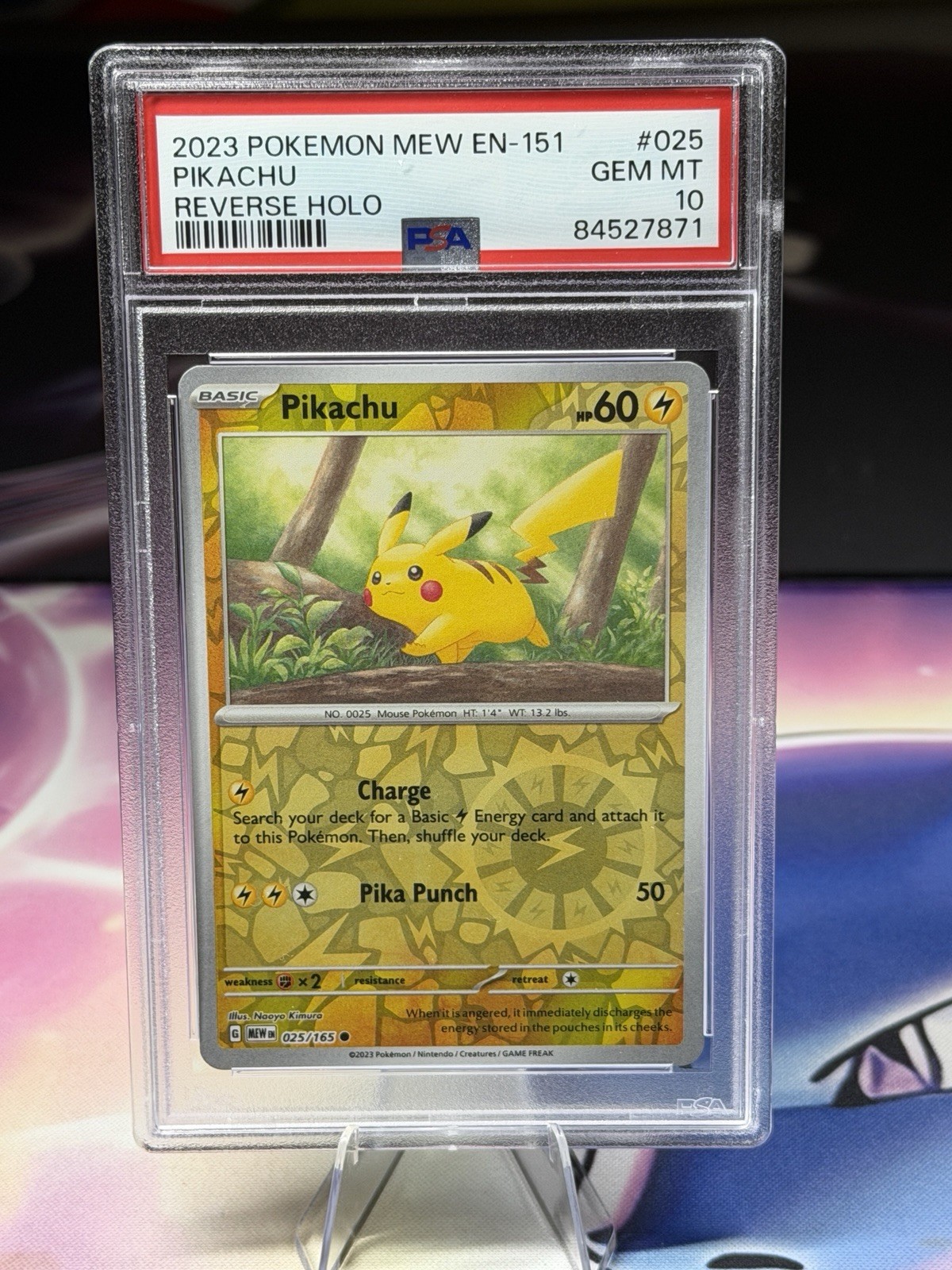 2023 Pokemon MEW EN Reverse Holo #025 Pikachu PSA 10 GEM MINT 2023 Pokemon MEW EN Reverse Holo #025 Pikachu PSA 10 GEM MINT