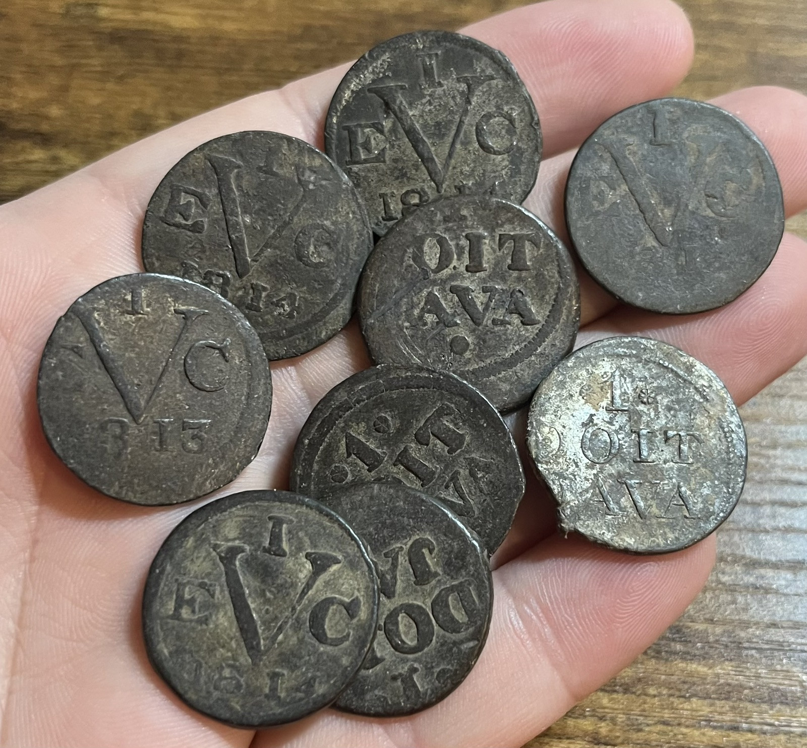 1811 1814 1 Duit British Colonial East India Trading Company 1 Coin Old Pirate