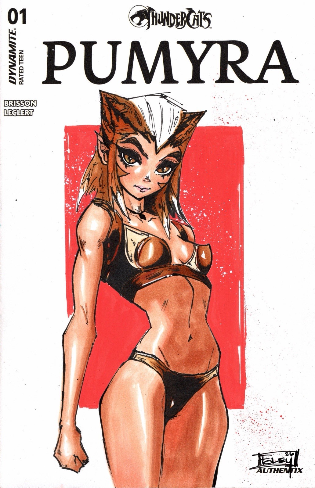 Dynamite Comics Pumyra Thundercats #1 Original Sketch by Nick Alan Foley W/COA Dynamite Comics Pumyra Thundercats #1 Original Sketch by Nick Alan Foley W/COA