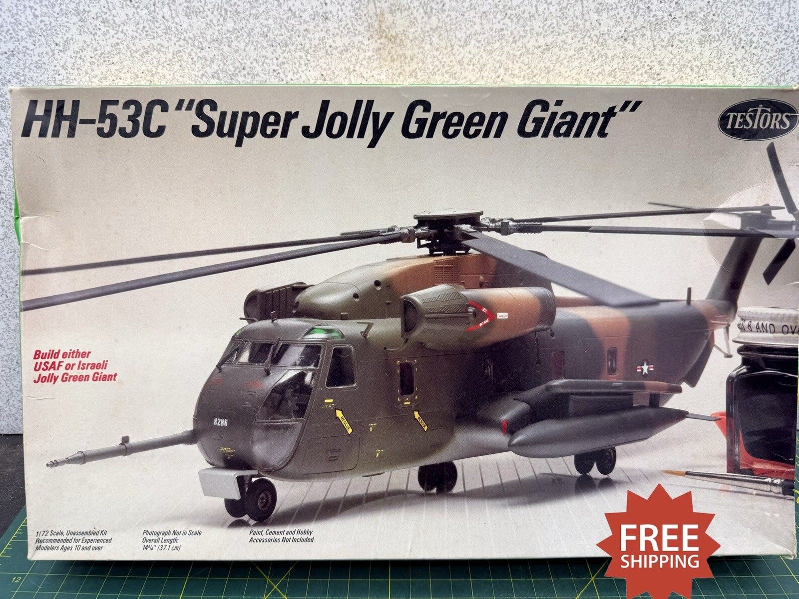 VTG Testors / Fujimi HH-53C “Super Jolly Green Giant” Model Helicopter Kit 366