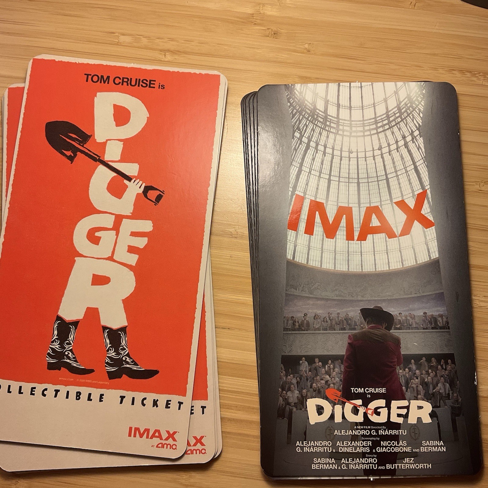 Original DIGGER - IMAX AMC Collectible Ticket - Limited Edition Genuine Original DIGGER - IMAX AMC Collectible Ticket - Limited Edition Genuine