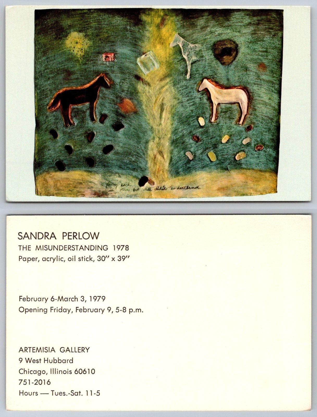 Standard Sandra Perlow The Misunderstanding Art Gallery Postcard