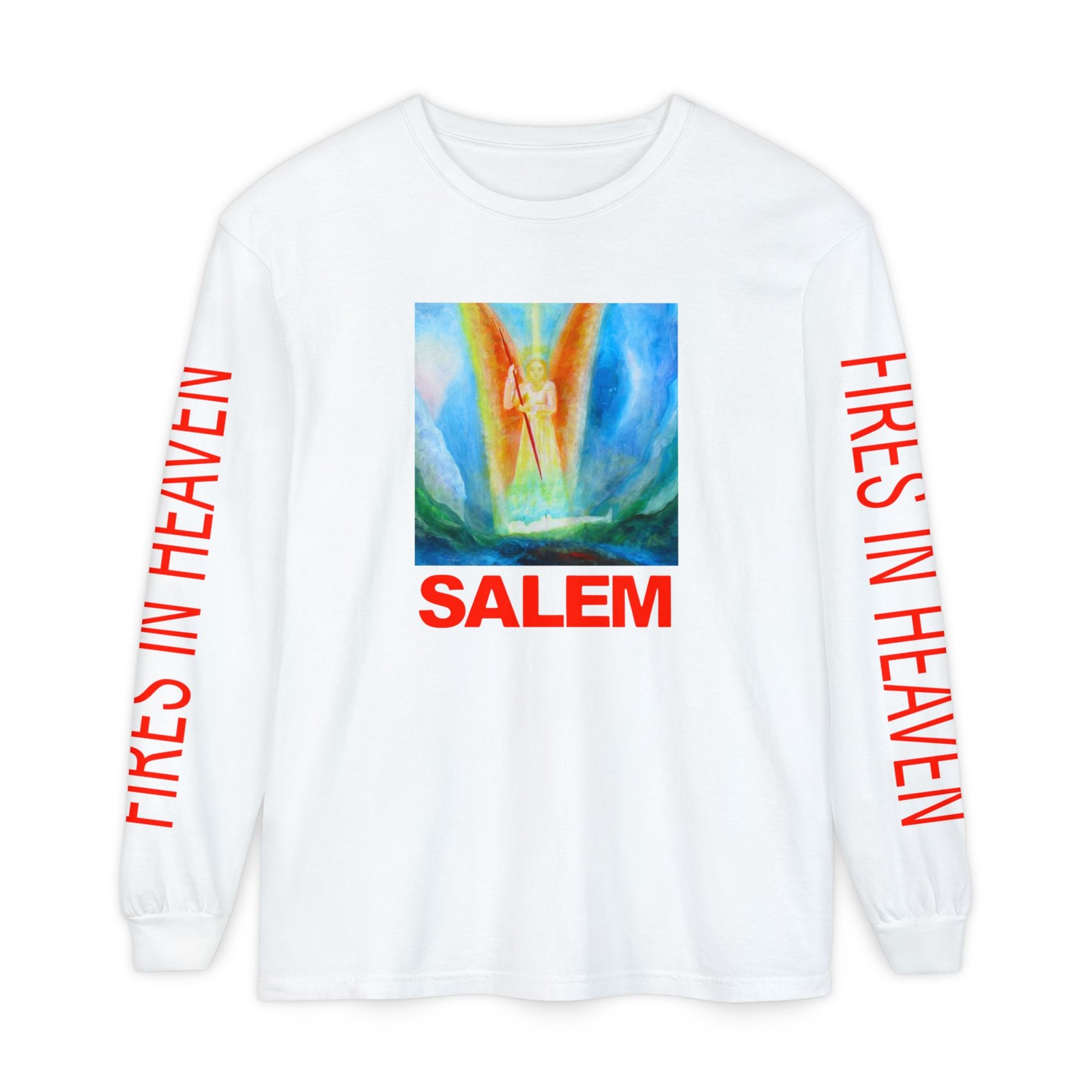 Salem Fires In Heaven Long Sleeve Tees - All Sizes