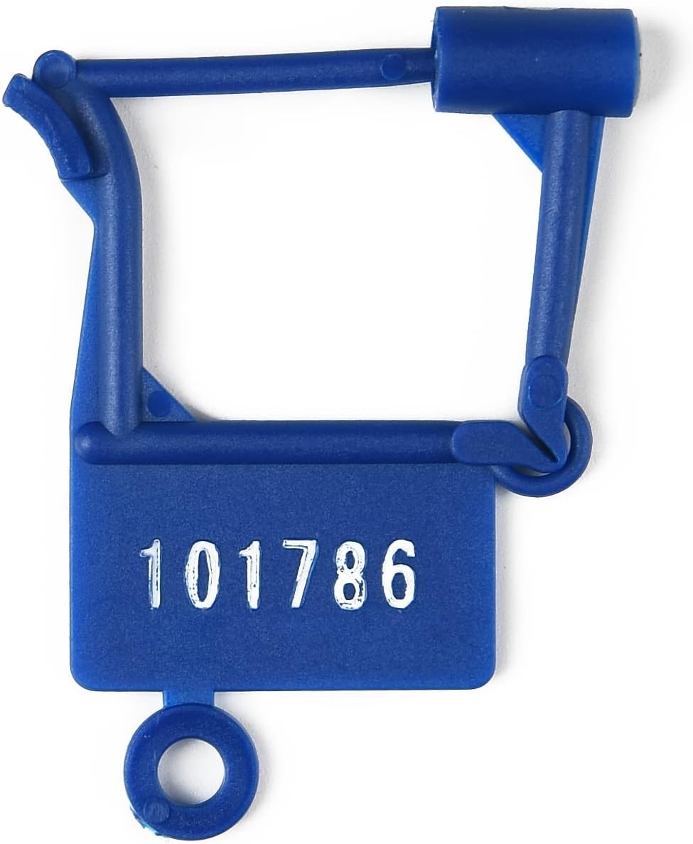 100PCS Plastic Security Padlock Seals Numbered Tamper Proof Luggage Plastic Tags 100PCS Plastic Security Padlock Seals Numbered Tamper Proof Luggage Plastic Tags