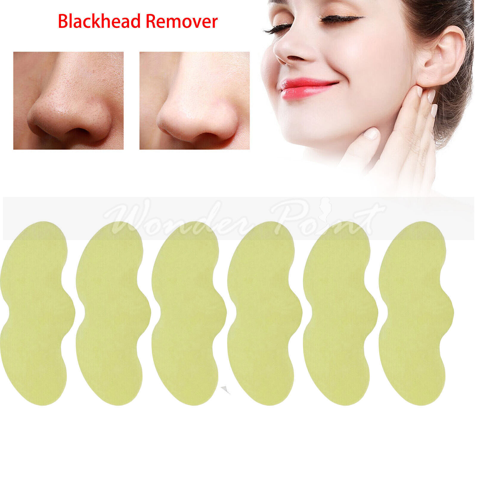 20-100pcs Bamboo Charcoal Blackhead Remover Mask Black Dots Treatment Sticker