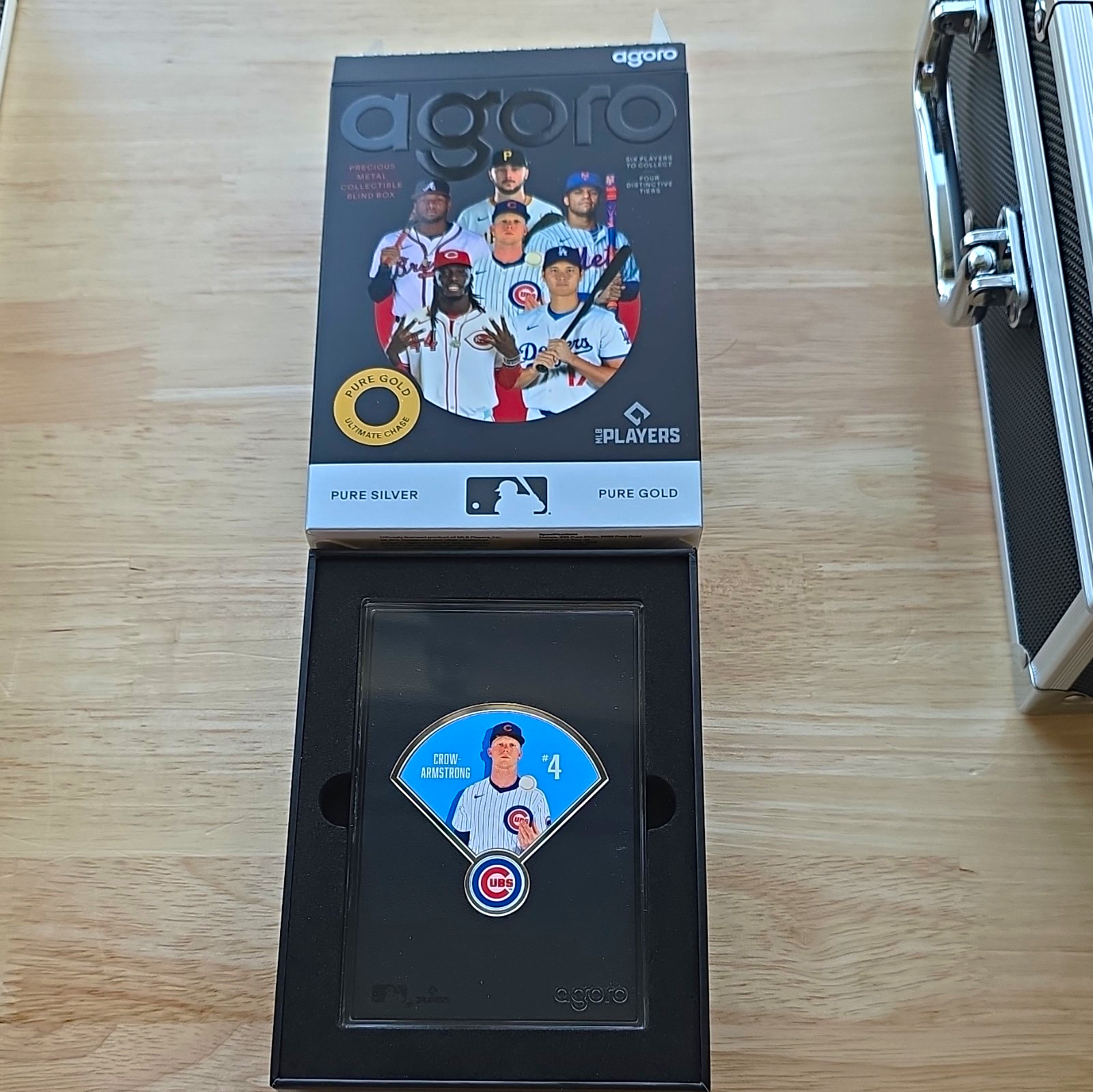 Agoro Pete Crow-Armstrong Chicago Cubs #4 MLB 1/2 oz. Pure Silver 449/600 Agoro Pete Crow-Armstrong Chicago Cubs #4 MLB 1/2 oz. Pure Silver 449/600