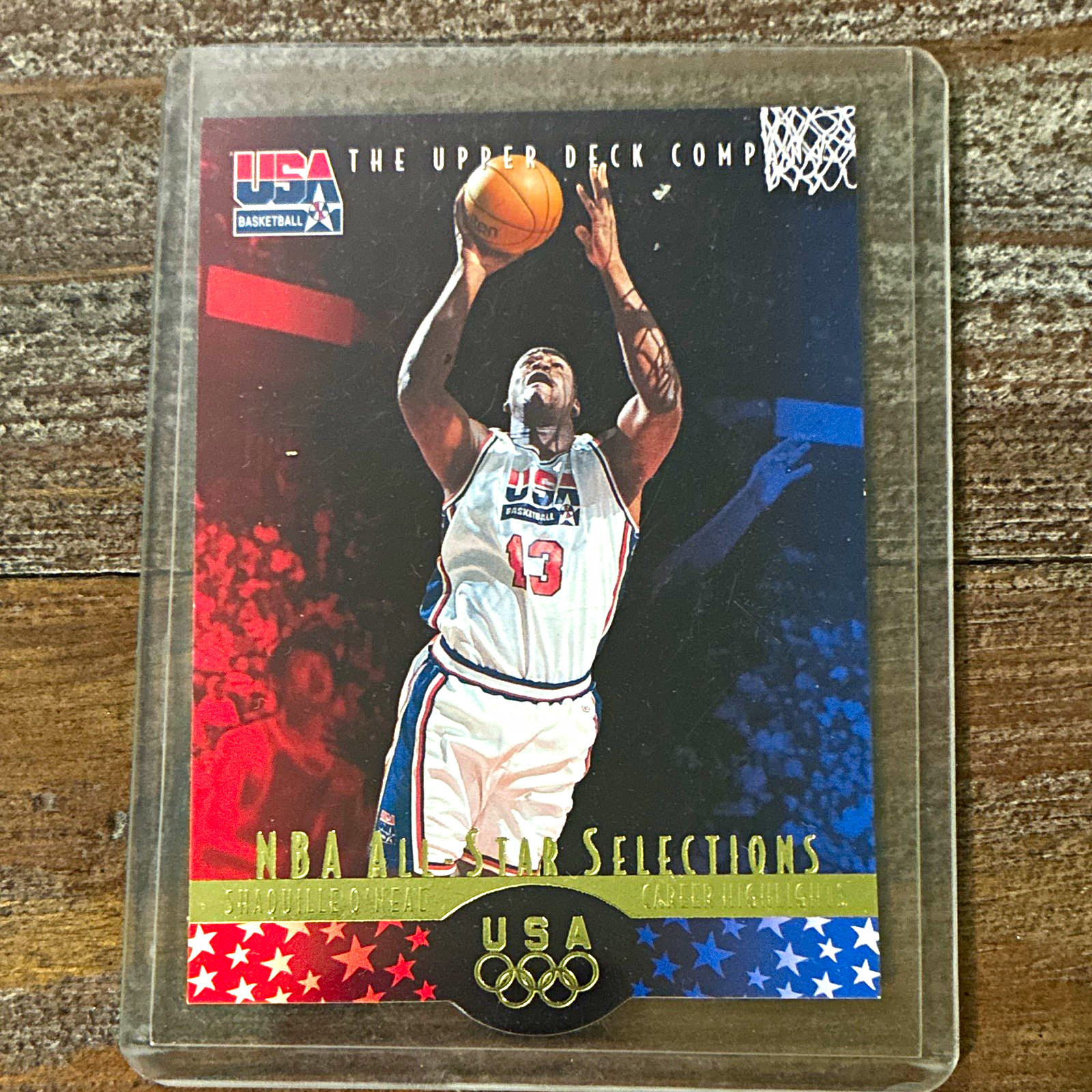 Upper Deck 1996 USA Basketball NBA All-Star Selections Shaquille O\'Neal #19 SO3