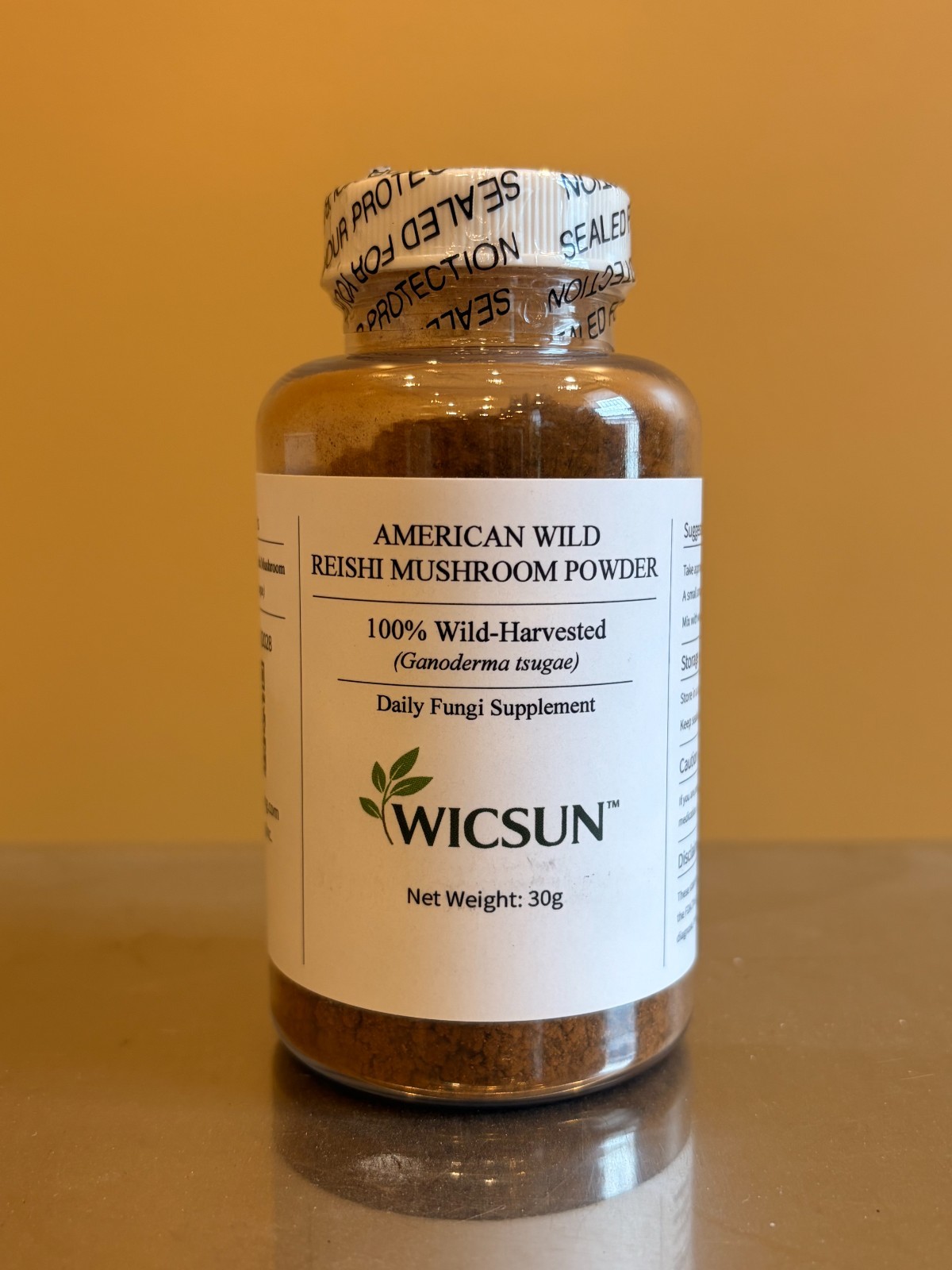 American Wild Reishi Mushroom Powder - 100% Wild-Harvested in Upstate NY Forests