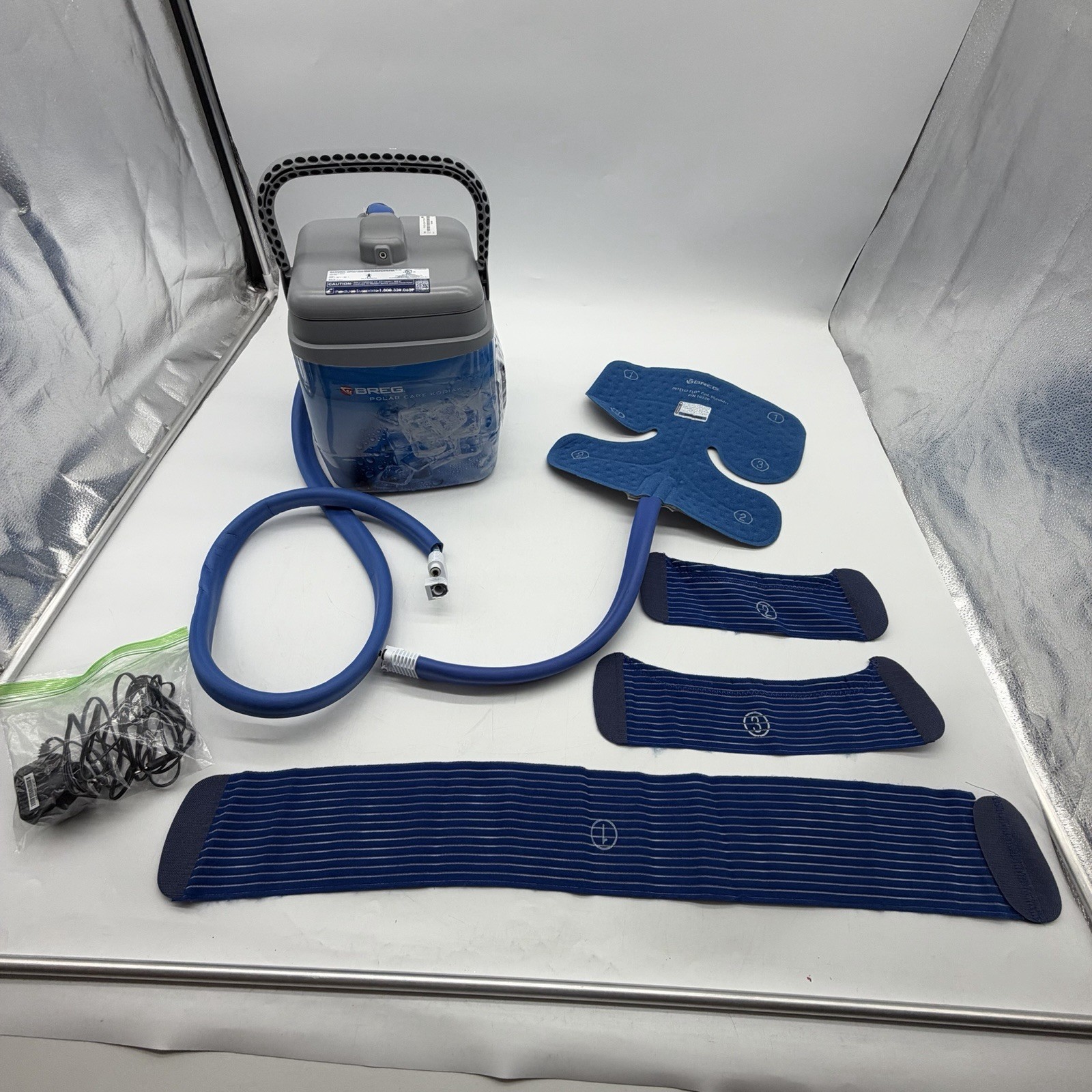 Breg Polar Care Kodiak Cold Ice Therapy Cooler with Shoulder Wrap & AC Adapter