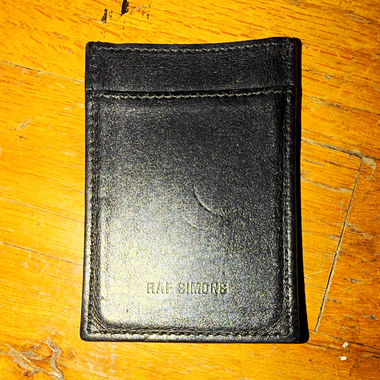 Raf Simons Black Men’s Wallet Credit Card Holder Joy Division 1977-1980