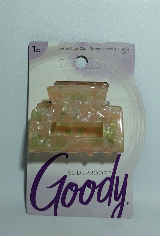 Goody Slideproof Large Claw Hair Clip 1 Count - Pink/Green Goody Slideproof Large Claw Hair Clip 1 Count - Pink/Green