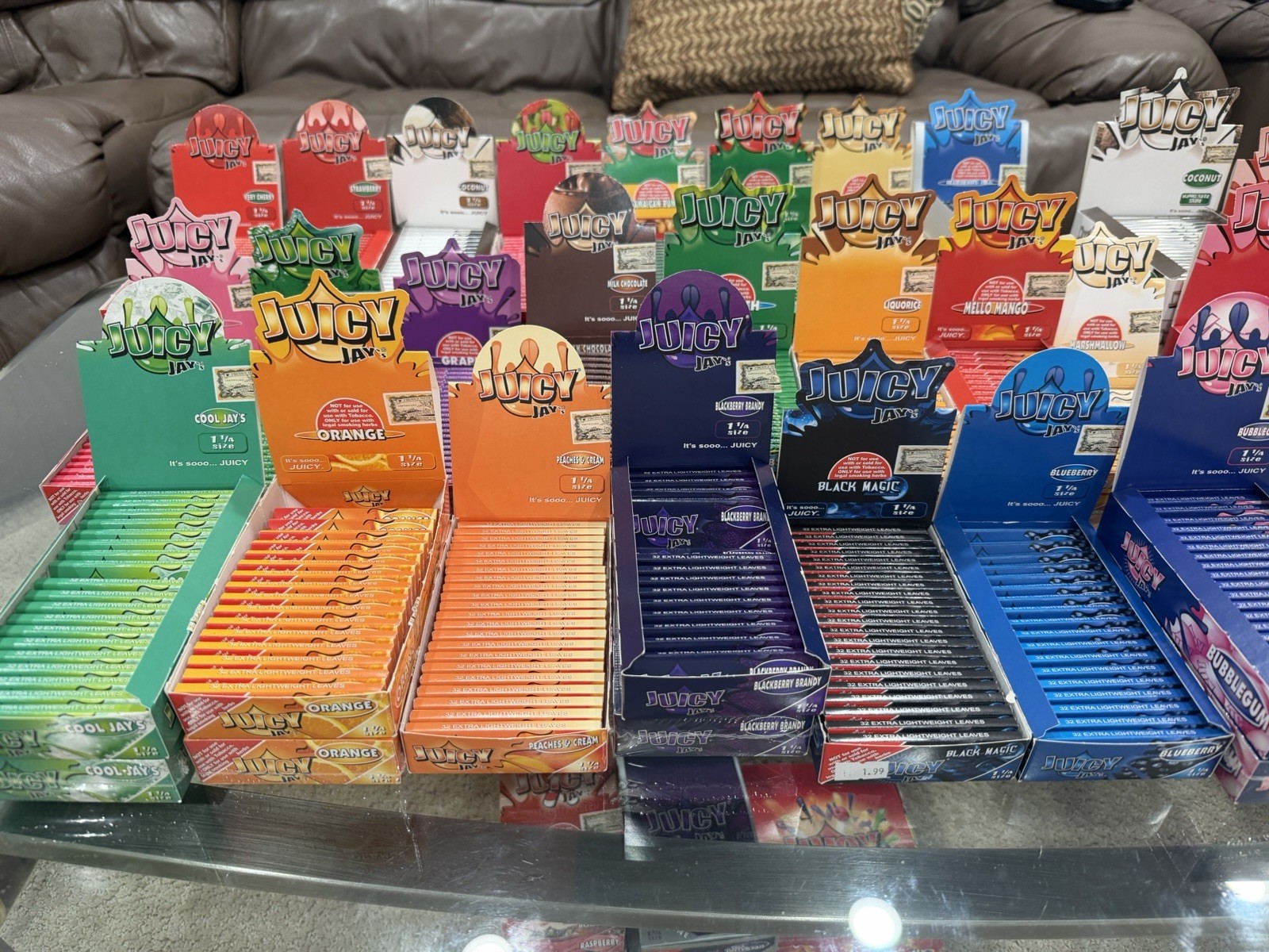 Juicy Jay Flavor Full Box 24 Pack Per Box 32 Leaves Per Pack