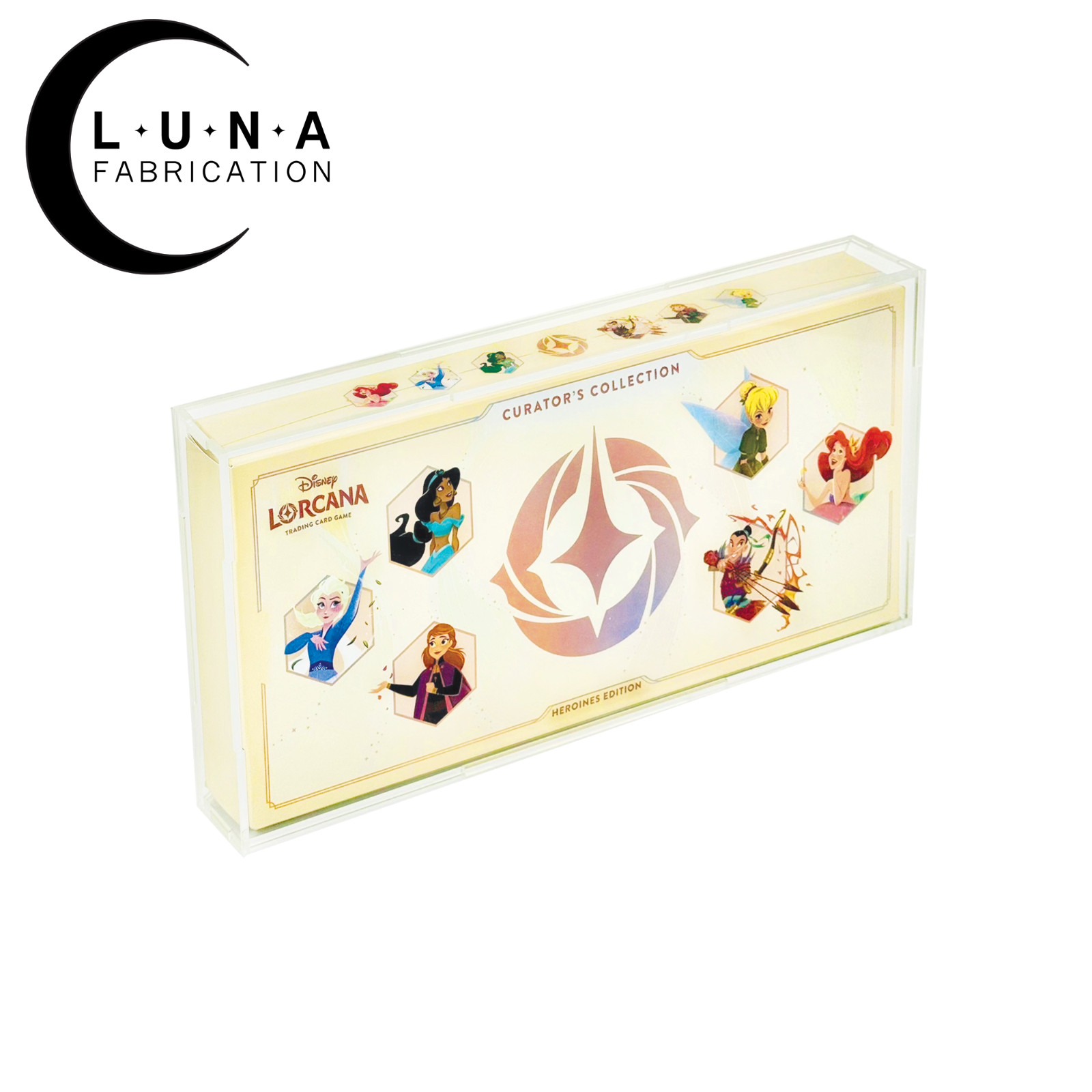 Acrylic Display Case for Disney Lorcana Curator's Set: Heroine's Edition/'26 D23