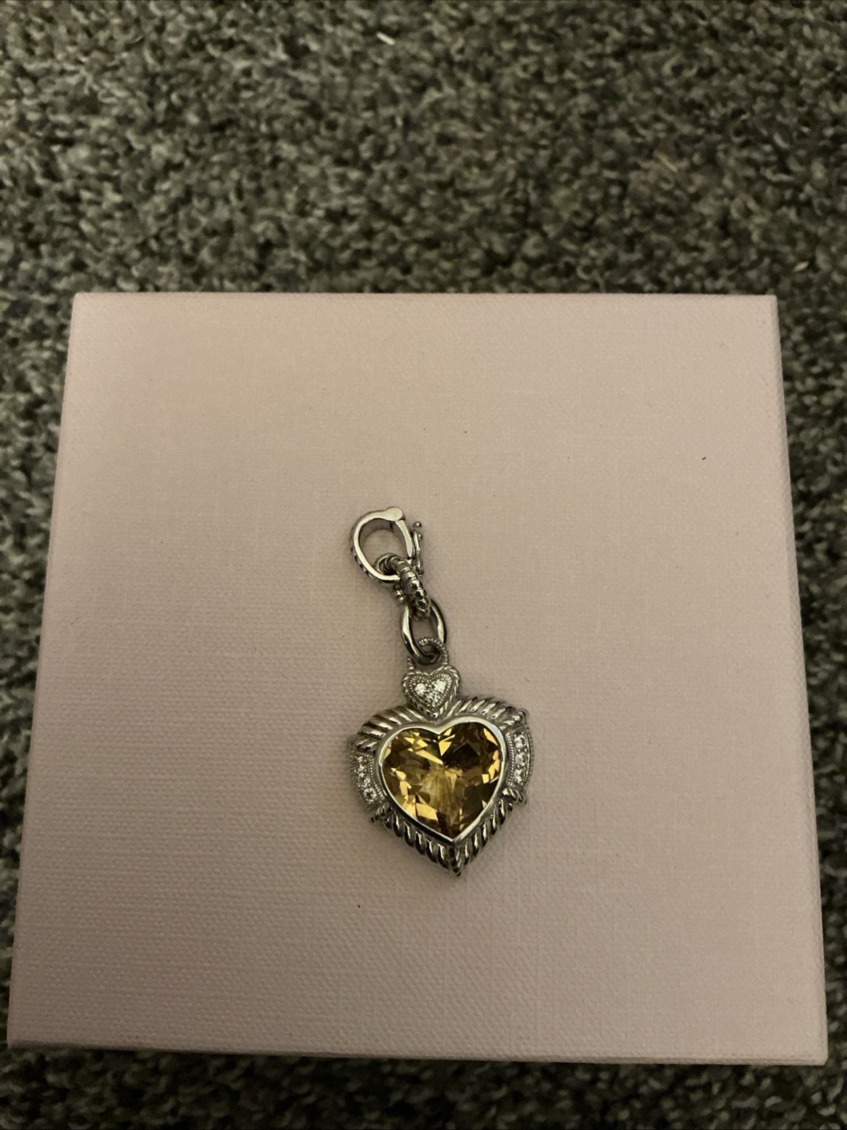 Judith Ripka Yellow Heart Charm Judith Ripka Yellow Heart Charm