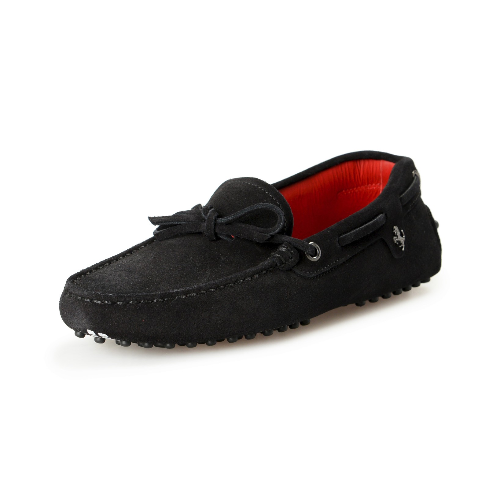 Tod\'s For Scuderia Ferrari Women\'s 100% Suede Leather Car Shoes Loafers Shoes