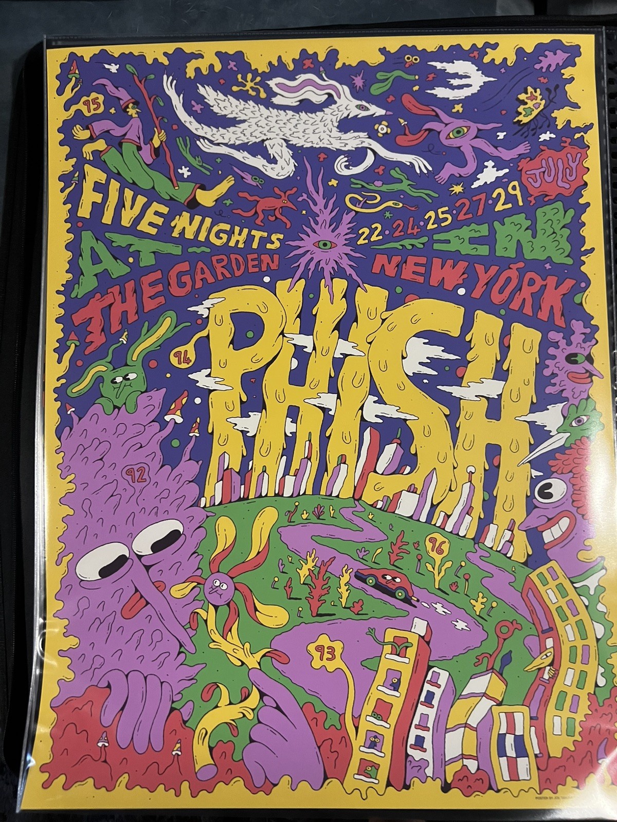 Phish Poster 7/22 7/24 7/25 7/27 7/29 Madison Square Garden New York MSG AE/150