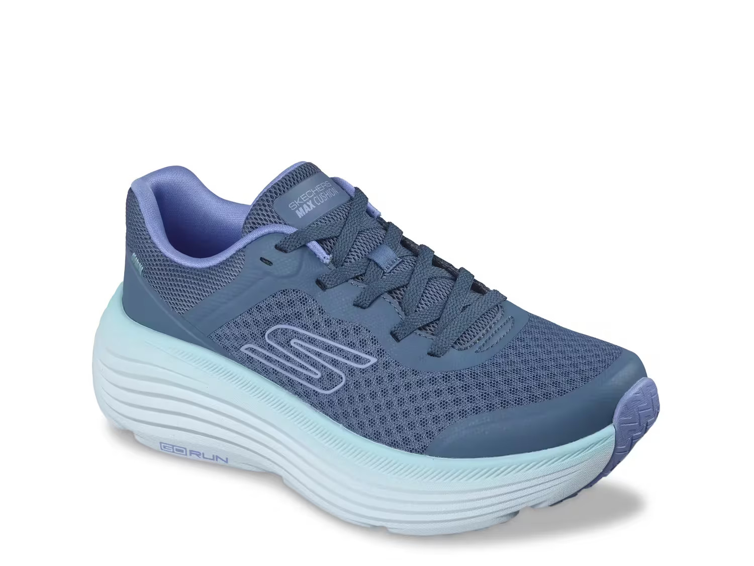 Skechers Go Run Endeavour Womens Running Shoes Blue Medium Width