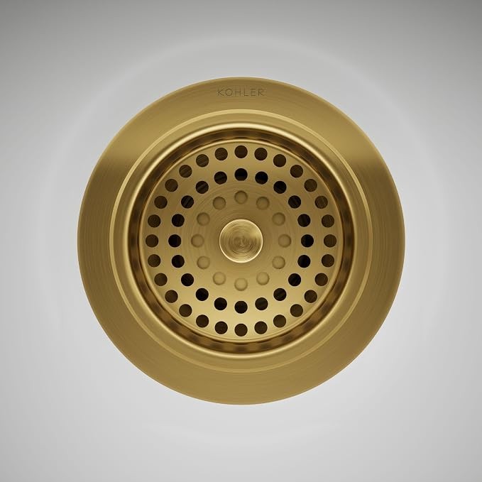 KOHLER K-8801-2MB Duostrainer Sink Strainer Tailpiece-Brushed Brass Gold( READ) KOHLER K-8801-2MB Duostrainer Sink Strainer Tailpiece-Brushed Brass Gold( READ)